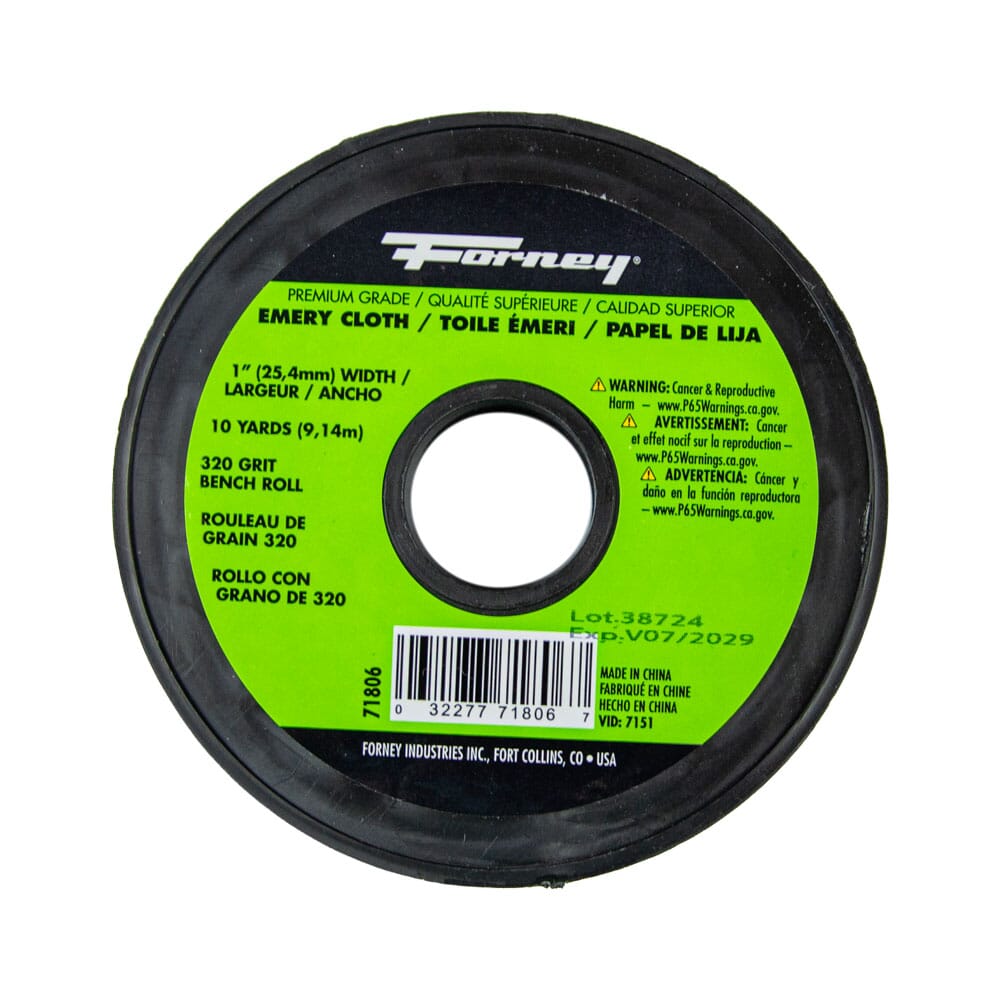 Emery Cloth Bench Roll, 320 Grit